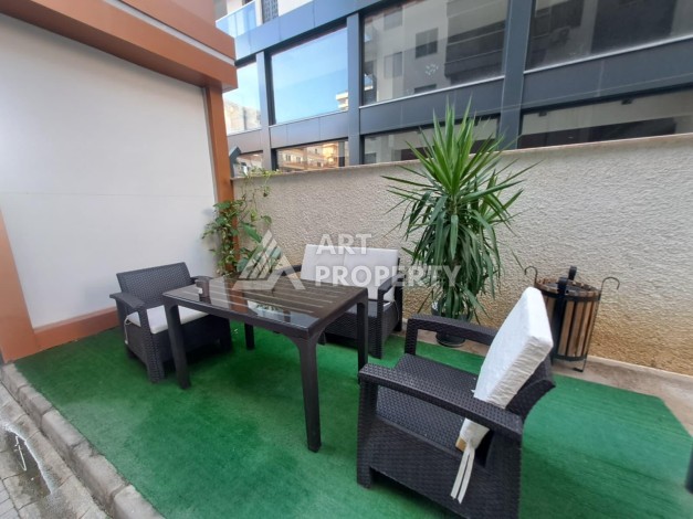 Квартира 1+1 на улице Барбаросса с боковым видом на море в Махмутларе, 55 кв.м. - Ракурс 4