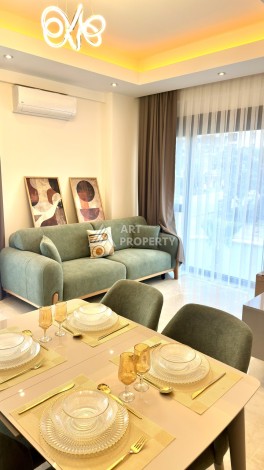 Стильная квартира 2+1 в резиденции люкс класса. Махмутлар, Алания - Ракурс 6