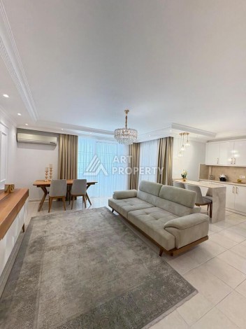 Уютная квартира 2+1 с меюелью, 450 м от моря. Махмутлар, Алания - Ракурс 2