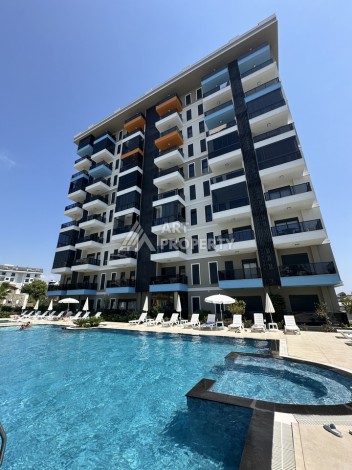 Квартира 1+1 в резиденции с отлично организованной территорией, 50 кв.м. Авсаллар, Алания - Ракурс 0