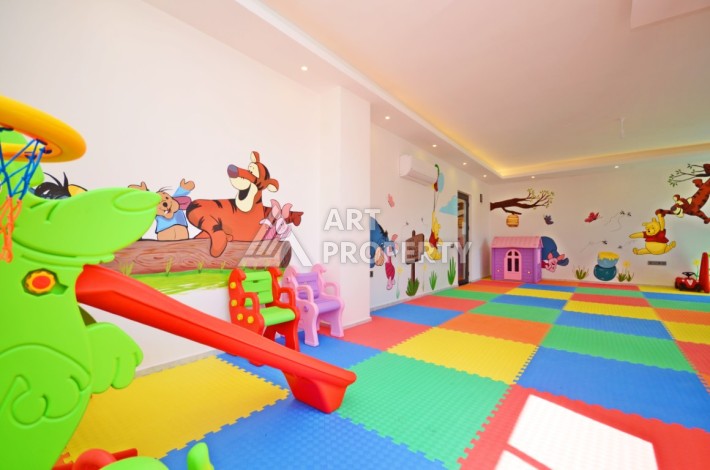 Квартира 1+1 в резиденции с отлично организованной территорией, 50 кв.м. Авсаллар, Алания - Ракурс 16