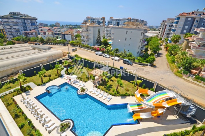 Квартира 1+1 в резиденции с отлично организованной территорией, 50 кв.м. Авсаллар, Алания - Ракурс 19