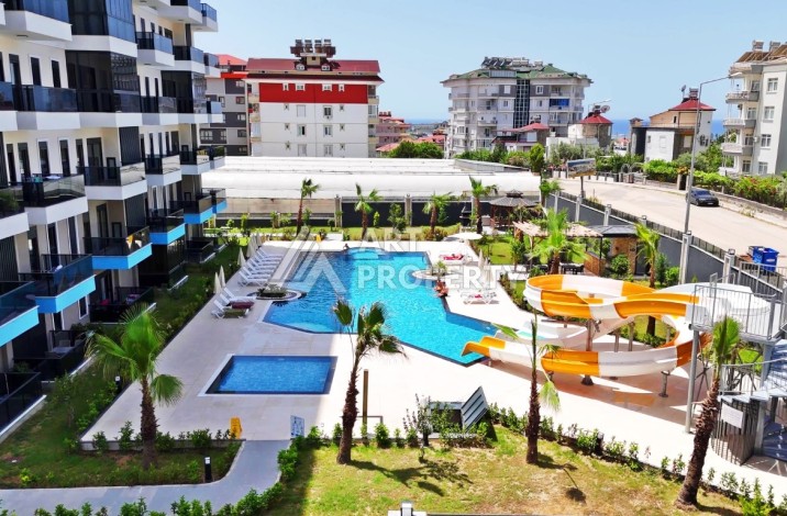 Квартира 1+1 в резиденции с отлично организованной территорией, 50 кв.м. Авсаллар, Алания - Ракурс 22