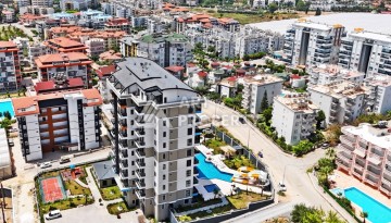 Квартира 1+1 в резиденции с отлично организованной территорией, 50 кв.м. Авсаллар, Алания - Ракурс 24