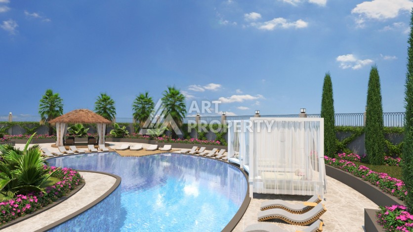 Элитная резиденция с квартирами 1+1, 2+1 и 3+1 в центре Алании. - Ракурс 1