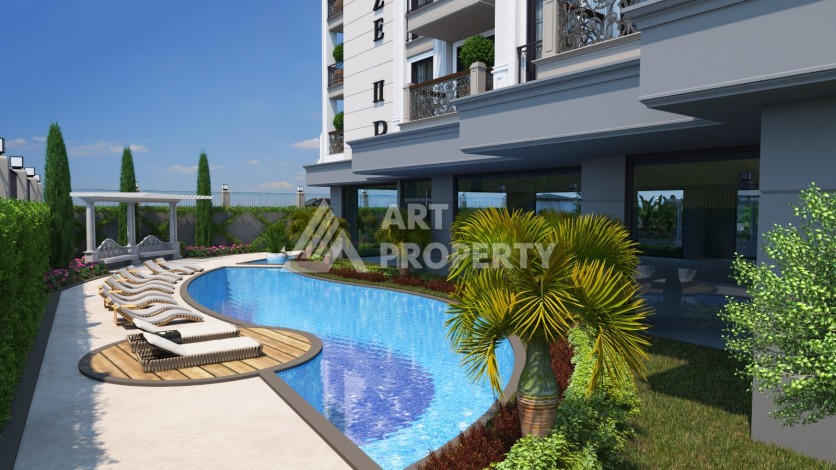 Элитная резиденция с квартирами 1+1, 2+1 и 3+1 в центре Алании. - Ракурс 7