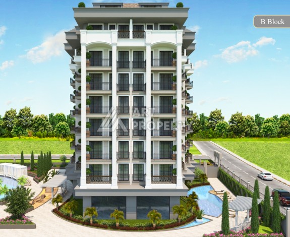 Элитная резиденция с квартирами 1+1, 2+1 и 3+1 в центре Алании. - Ракурс 11