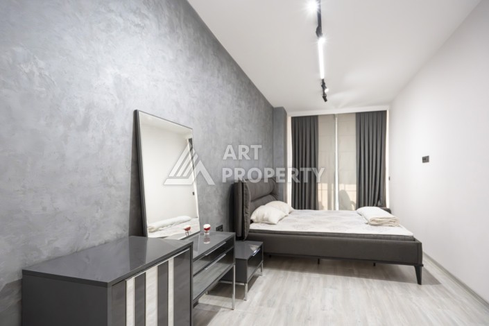 Шикарная квартира 2+1 с видом на море и большой террасой в Махмутларе - Ракурс 10