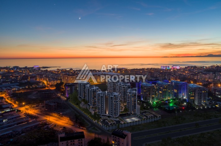 Квартира 2+1 в новой элитной резиденции, 82 кв.м. Авсаллар, Алания - Ракурс 1