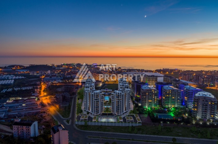 Квартира 2+1 в новой элитной резиденции, 82 кв.м. Авсаллар, Алания - Ракурс 3