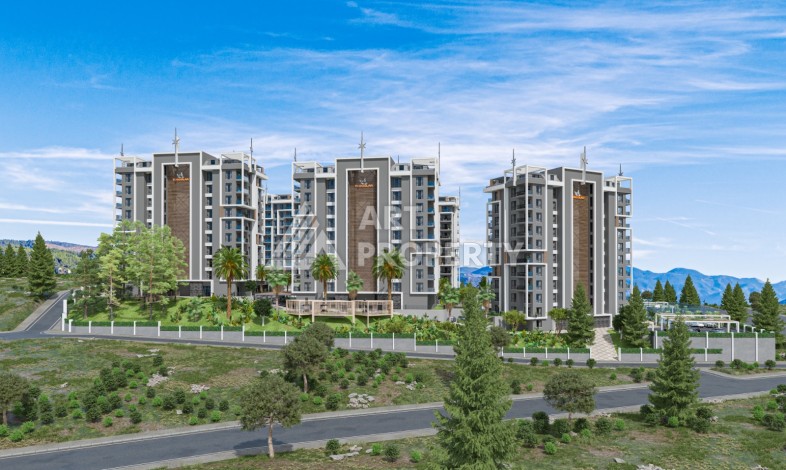 Квартира 2+1 в новой элитной резиденции, 82 кв.м. Авсаллар, Алания - Ракурс 11