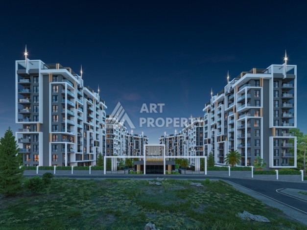 Квартира 2+1 в новой элитной резиденции, 82 кв.м. Авсаллар, Алания - Ракурс 12