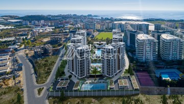 Квартира 2+1 в новой элитной резиденции, 82 кв.м. Авсаллар, Алания - Ракурс 22