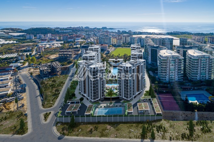 Квартира 2+1 в новой элитной резиденции, 82 кв.м. Авсаллар, Алания - Ракурс 21