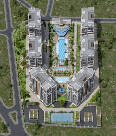 Квартира 2+1 в новой элитной резиденции, 82 кв.м. Авсаллар, Алания - Ракурс 26