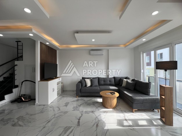 Меблированный дуплекс 2+1 в районе Авсаллар, 90 кв.м. - Ракурс 1