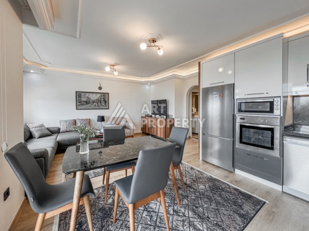 Квартира 2+1 на первой береговой линии в Махмутларе с панорамным видом на море - Ракурс 6