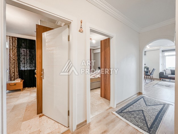 Квартира 2+1 на первой береговой линии в Махмутларе с панорамным видом на море - Ракурс 11