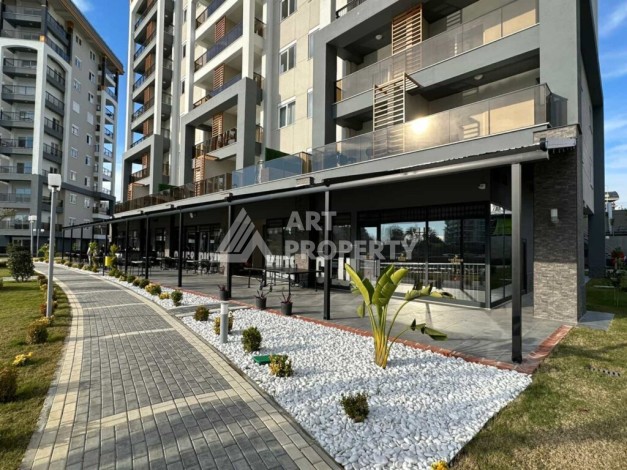 Меблированная квартира 1+1 в элитном ЖК, 48 кв.м. в Авсалларе - Ракурс 14