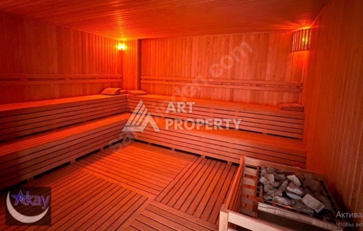 Просторная квартира 2+1 с видом на море в Махмутларе, 128 кв.м. - Ракурс 39