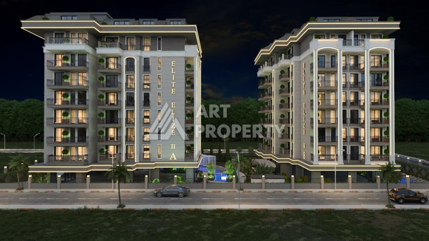 Квартиры от 60 до 164 кв.м. в элитной резиденции в центре Алании - Ракурс 0