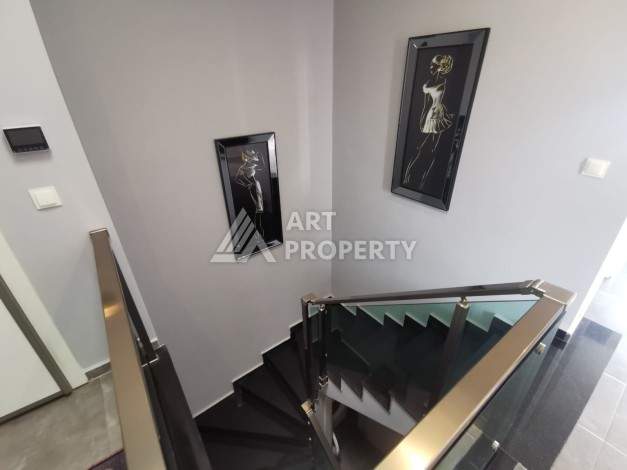 Дуплекс 2+1 с видом на горы в 350 м от моря в районе Оба - Ракурс 7