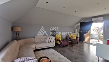 Дуплекс 2+1 с видом на горы в 350 м от моря в районе Оба - Ракурс 13