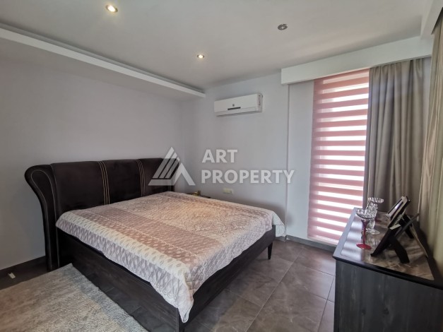 Дуплекс 2+1 с видом на горы в 350 м от моря в районе Оба - Ракурс 16