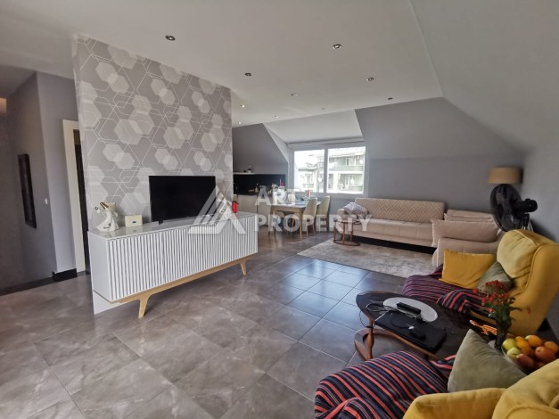 Дуплекс 2+1 с видом на горы в 350 м от моря в районе Оба - Ракурс 10