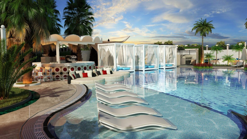 Квартира 1+1 в строящемся комплексе вблизи моря в центре Аланьи, 70м2 - Ракурс 24