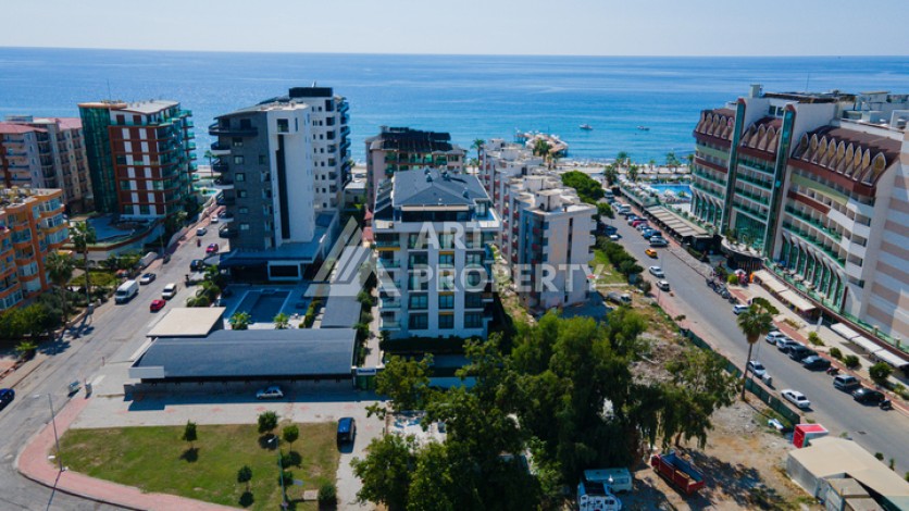 Дуплекс 2+1 в 100 м от моря в районе Оба, Алания. - Ракурс 11