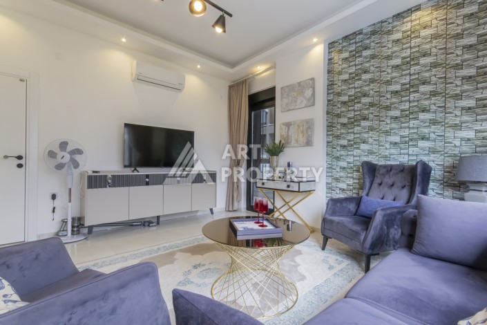 Меблированная квартира 1+1 в 150 м от моря. Каргыджак, Алания - Ракурс 2