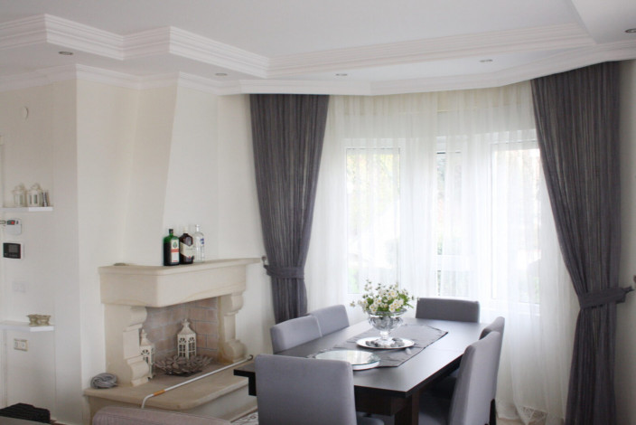 Трехэтажная вилла 5+1 в 100 метрах от моря в Кестель, 240 м2 - Ракурс 9