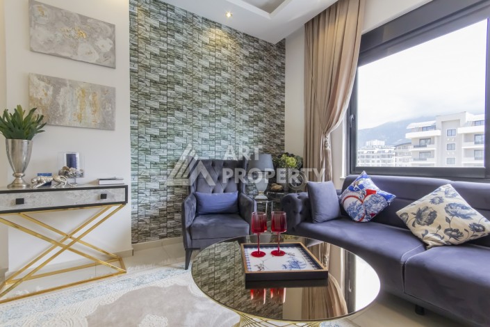 Меблированная квартира 1+1 в 150 м от моря. Каргыджак, Алания - Ракурс 16