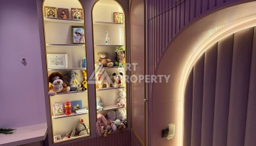 Просторная квартира 3+1 с дизайнерским ремонтом и видом на крепость в Джикджили - Ракурс 18