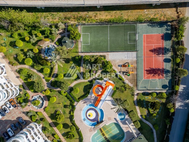 Просторная квартира 3+1 с дизайнерским ремонтом и видом на крепость в Джикджили - Ракурс 34