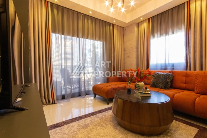 Стильная квартира 2+1 с дизайнерским ремонтом в элитном комплексе района Махмутлар - Ракурс 2