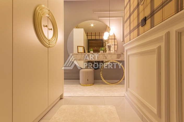 Стильная квартира 2+1 с дизайнерским ремонтом в элитном комплексе района Махмутлар - Ракурс 4