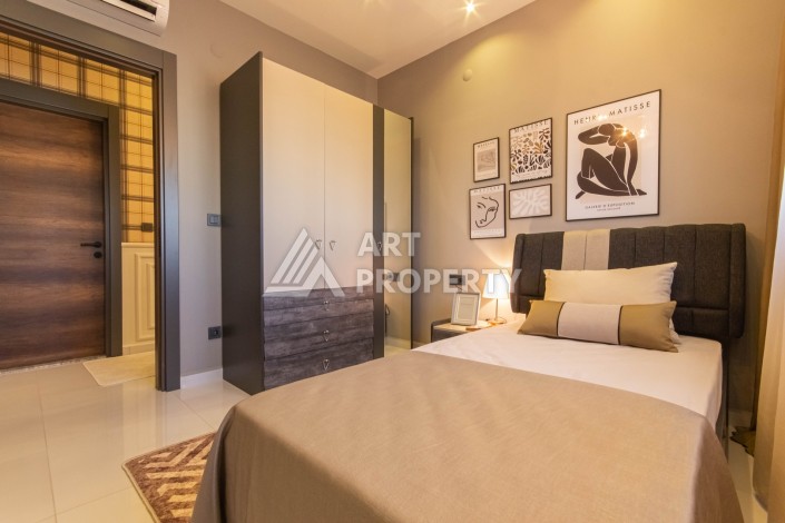 Стильная квартира 2+1 с дизайнерским ремонтом в элитном комплексе района Махмутлар - Ракурс 5