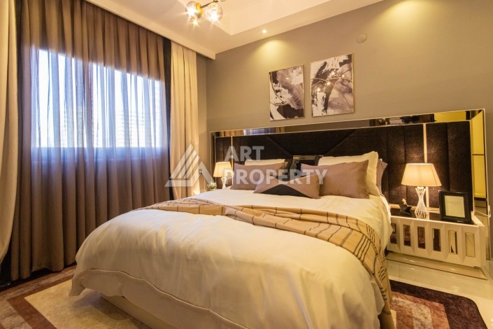 Стильная квартира 2+1 с дизайнерским ремонтом в элитном комплексе района Махмутлар - Ракурс 9