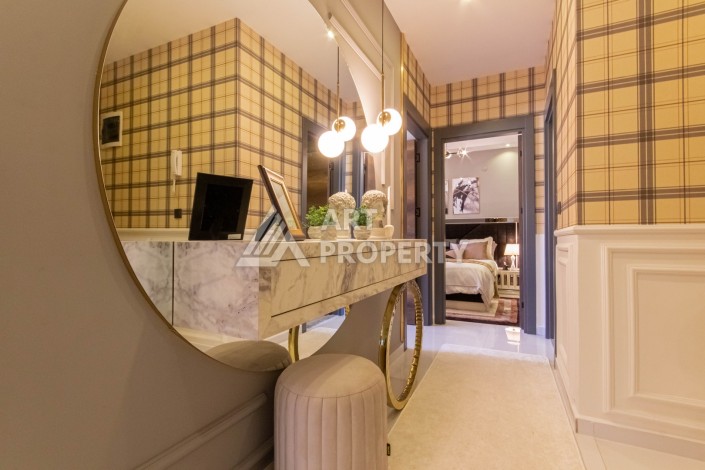 Стильная квартира 2+1 с дизайнерским ремонтом в элитном комплексе района Махмутлар - Ракурс 10