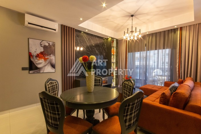 Стильная квартира 2+1 с дизайнерским ремонтом в элитном комплексе района Махмутлар - Ракурс 12