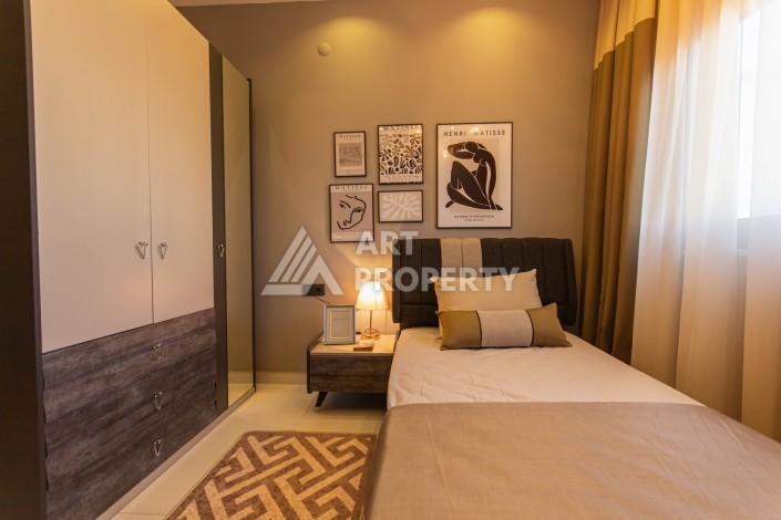 Стильная квартира 2+1 с дизайнерским ремонтом в элитном комплексе района Махмутлар - Ракурс 13