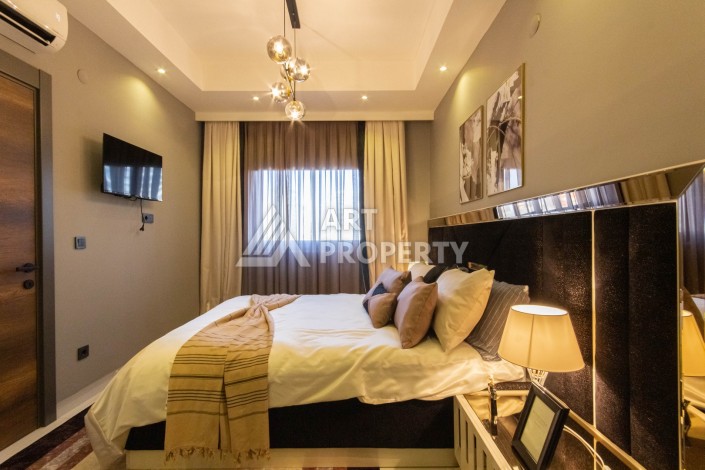 Стильная квартира 2+1 с дизайнерским ремонтом в элитном комплексе района Махмутлар - Ракурс 16