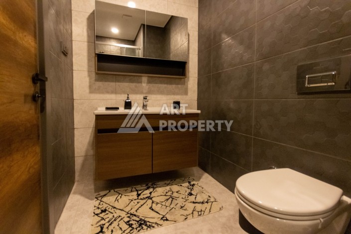 Стильная квартира 2+1 с дизайнерским ремонтом в элитном комплексе района Махмутлар - Ракурс 18