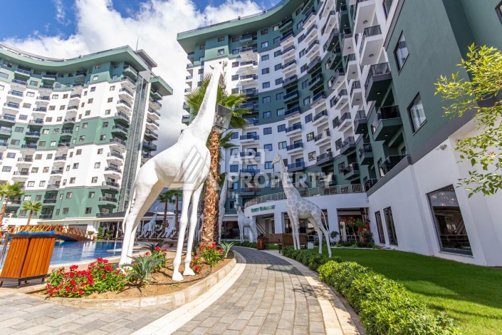 Стильная квартира 2+1 с дизайнерским ремонтом в элитном комплексе района Махмутлар - Ракурс 47