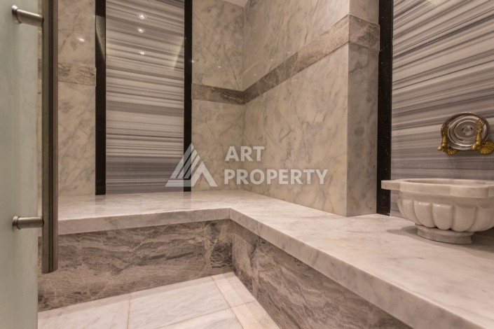 Стильная квартира 2+1 с дизайнерским ремонтом в элитном комплексе района Махмутлар - Ракурс 66