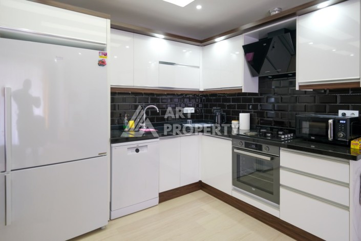 Стильная квартира 2+1 с видом на море в дизайнерском комплексе 2021 года - Ракурс 15