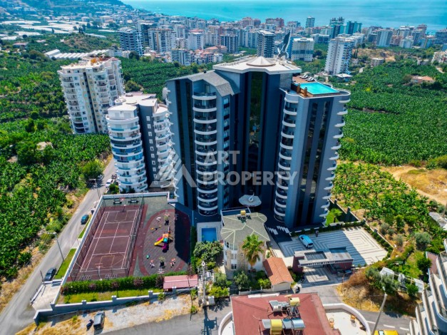 Стильная квартира 2+1 с видом на море в дизайнерском комплексе 2021 года - Ракурс 34