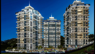 Апартаменты 1+1 на завершающем этапе строительства в одном из лучших комплексов Махмутлара по ценам дешевле, чем у застройщика, 56-63 м2 - Ракурс 10